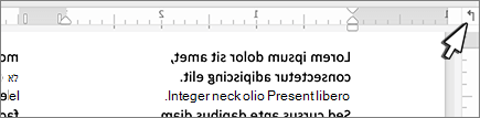 לחצן טאב שמאלי של Mac בסרגל