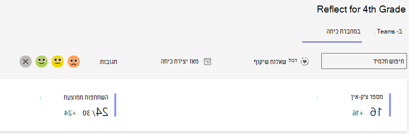 צילום מסך של אפשרויות שיקוף.