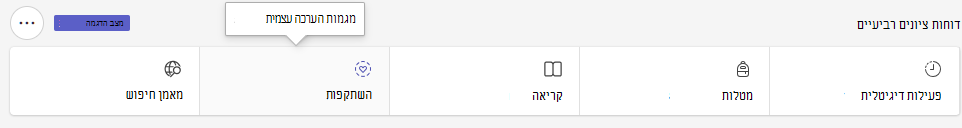 צילום מסך של החלונית 'שיקוף'.