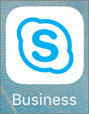 סמל אפליקציית Skype for Business עבור iOS