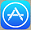 לחצן App Store ב- iPhone