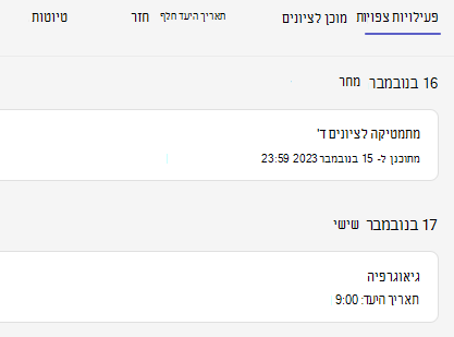 הקצאות