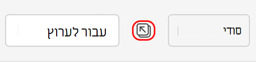הסמל שמאפשר לך להקפיץ שיחת ערוץ