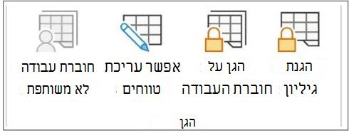 הגנה על גיליון