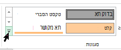 לחצן 'עוד' בגלריית הסגנונות