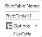 תמונת רצועת הכלים של Excel