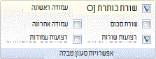 רצועת הכלים ב-Outlook
