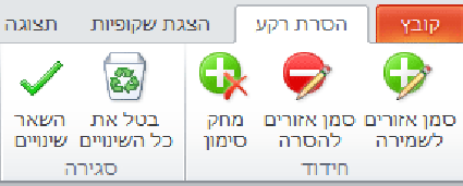 הכרטיסיה 'הסרת רקע'