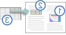 צילום מסך שמציג את האובייקטים המקושרים והמוטבעים במסמך של Office עבור Windows