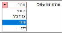 רשימה של ערכות נושא של Office
