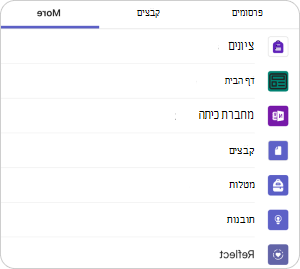 נווט אל האפליקציה Reflect במכשיר שלך כדי לאסוף תגובות.