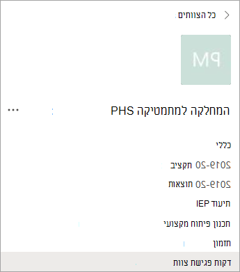 ערוצים בצוות PLC.