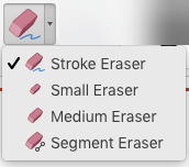ב- Mac, PowerPoint for Office 365 ארבעה מחקים עבור דיו דיגיטלי.