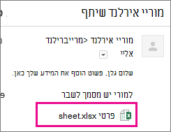 דואר אלקטרוני המזמין נמען לשתף מסמך