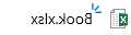 סימוני נצנוץ כחולים לצד קובץ Excel חדש