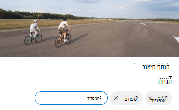 OneDrive ערוך תגיות.