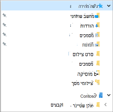 OneDrive של משתמש אחר