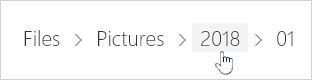 בחירת תיקיה של OneDrive