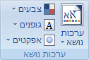 תמונת רצועת הכלים של Excel