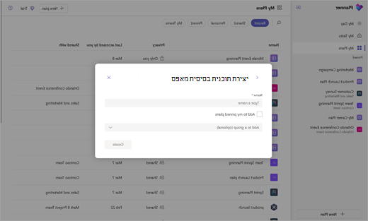 נהל את המשימות האישיות שלך באמצעות two.pngצילום מסך של Planner 