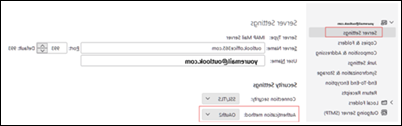 אימות מודרני ב- Outlook Mozilla שלב 1