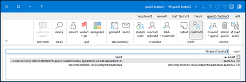 תיקון קבוצת אנשי קשר מנותקת ב- Outlook