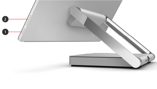 הצגת לחצנים בצד של +Surface Studio 2.