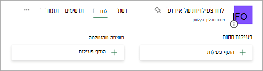 צור לוח לטיפול בכרטיסי תקריות ב- Planner