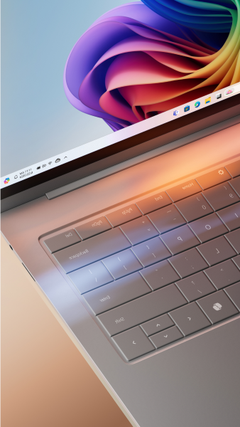 תמונה של Microsoft משטח Copilot+ PC.