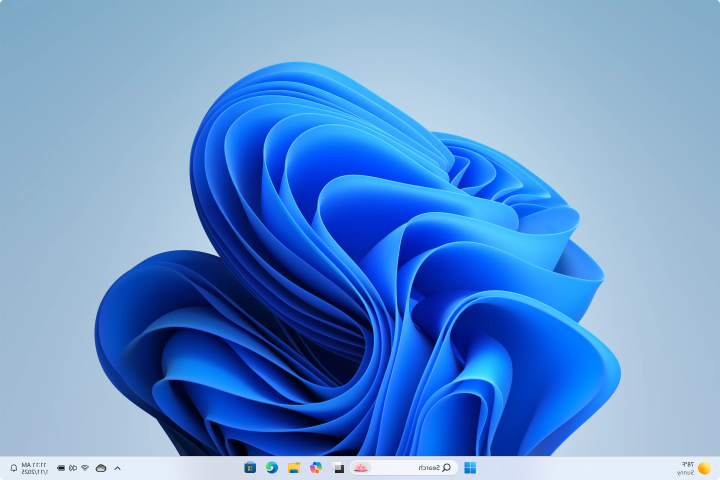 צילום מסך של מצב בהיר Windows 11.