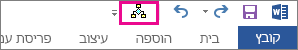 לחצן 'מאקרו' בסרגל הכלים לגישה מהירה