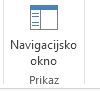 Show navigation pane button in Access