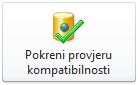 Gumb za pokretanje provjere kompatibilnosti u prikazu Backstage programa Access