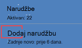 Korištenje oznake kao naredbe