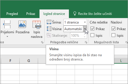 Prilagodba veličine