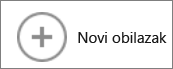 Gumb Novi obilazak u galeriji karata