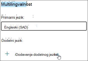 Dodavanje jezika
