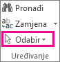 Odaberi u grupi Uređivanje