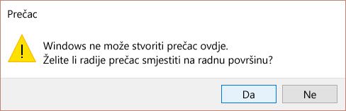 Prečac za upozorenja u sustavu Win 10