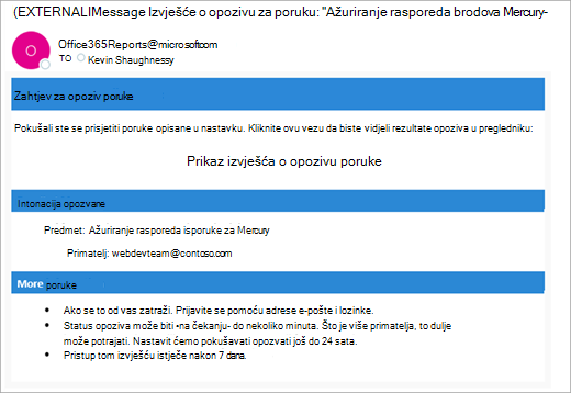 Outlook to check on a message screenshot one