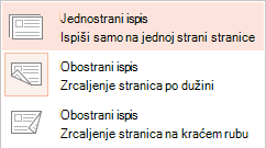 Neki pisači mogu ispisivati na jednu ili obje strane papira.
