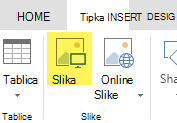 Gumb Umetni sliku