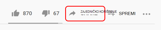 Podijeli na YouTubeu