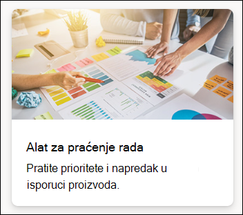snimka zaslona na kojoj se odabire predložak popisa alat za praćenje rada