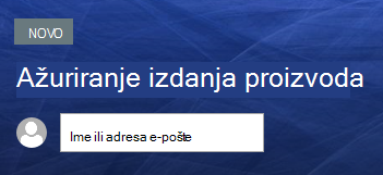 Tekst iznad naslova