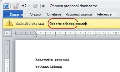 Stavka za pregled s oblačićem Pregledajte