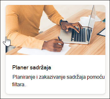 screenshot of Template of content scheduler