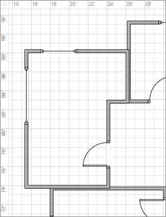 Gridlines at fine setting