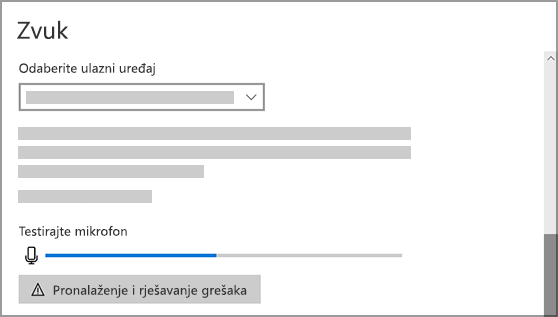 Postavke zvuka