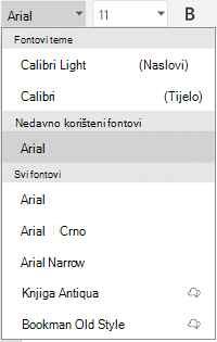 Popis fontova
